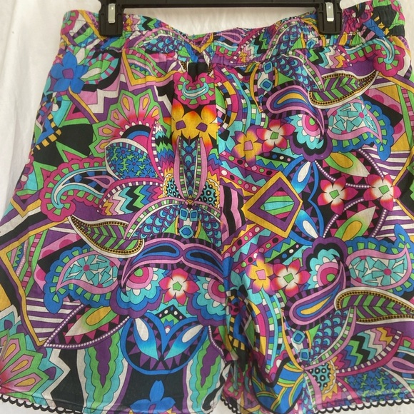 Johnny Was Johnny Was Demarne Pull-On Short in Blue Size XL NEW - Picture 15 of 16